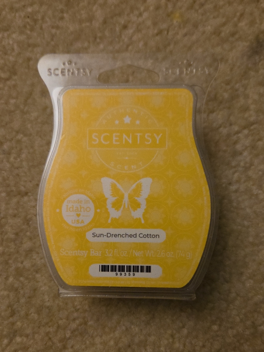 Scentsy Wax Melt - Sun-Drenched Cotton